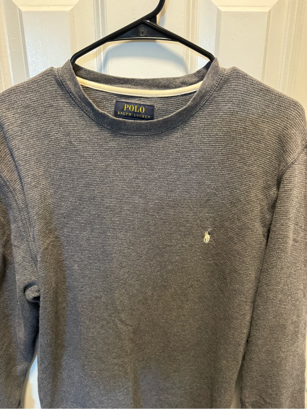 Polo by Ralph Lauren Men's Heather Gray Crewneck Sweater